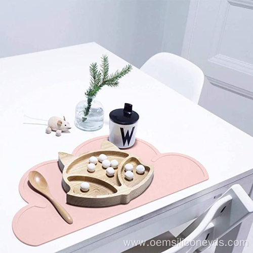 Silicone Placemat Reusable BPA Free Portable Kid Food Mat Supplier